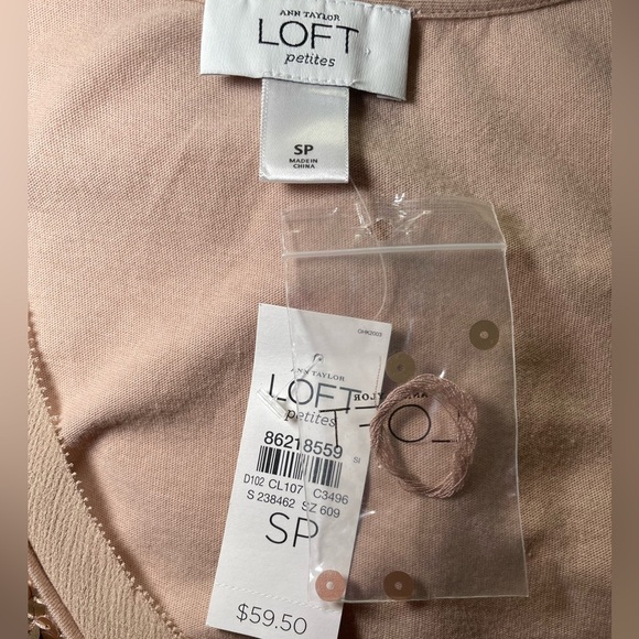 Ann Taylor LOFT Sequin Gold Tank Top Blouse sz SP - Picture 7 of 8